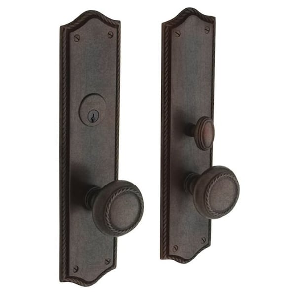 Baldwin Double Cylinder Entry Handlesets Distressed Oil Rubbed Bronze 6554.402.DBLC - main